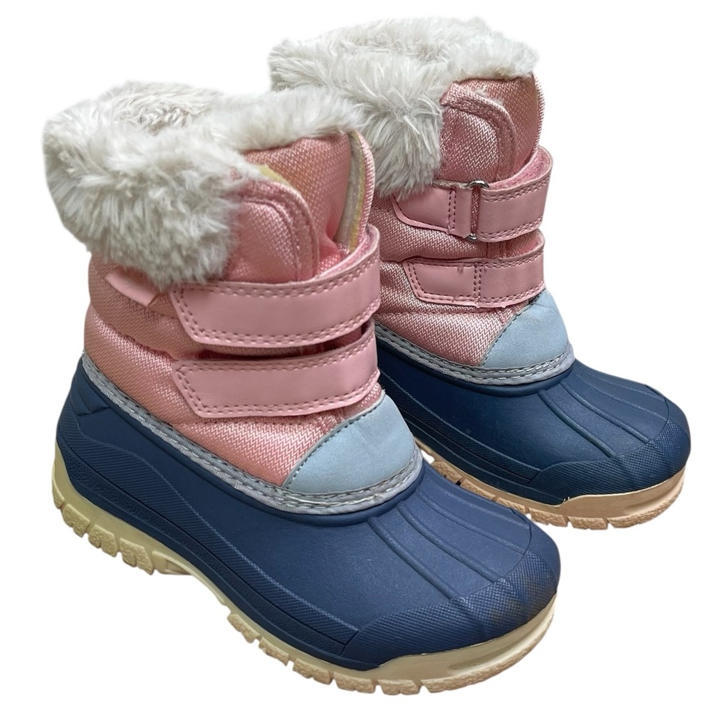 OshKosh B'Gosh Toddler Little Girls Kids Yule Faux Fur Snow Rain Duck Boots 9 M